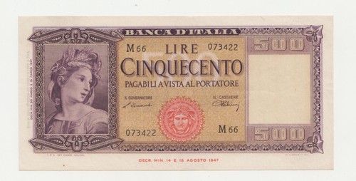 500 lire ornata spighe m66 - lire,