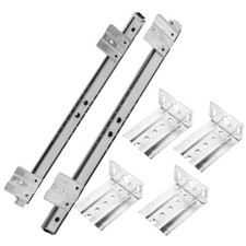 1 Paio Cuscinetto Scrivania Tastiera Cassetto Vassoio Guida Scorrevole Binario Montaggio Laterale Binario