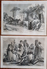 2 Stampe antiche Costumi