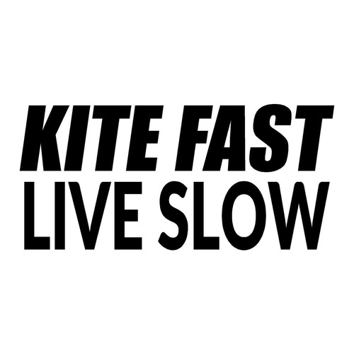 Adesivi kite fast live slow - fast,