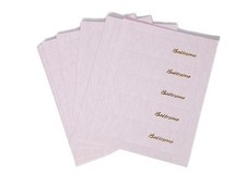 100 BIGLIETTINI BATTESIMO SFUMATO ROSA BOMBONIERE FAI DA TE NASCITA