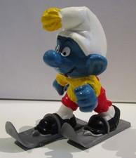 379-PUFFI-SUPER PUFFO SCIATORE-4.0205-HONG KONG © 1978 PEYO SCHLEICH Ⓢ NON COMPL