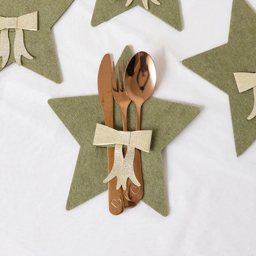 Set green star shaped - green,