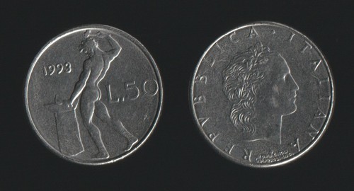 Lire 1993 vulcano italia - 50,