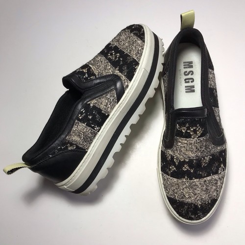 Sneakers msgm righe pizzo - sneakers, in