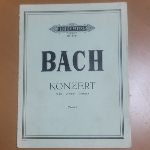 Concerto bach la - bach, in