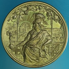 BOLOGNA MEDAGLIA 1909 ESPOSIZIONE INTERNAZIONALE ARTE LAVORO ALIMENTAZIONE