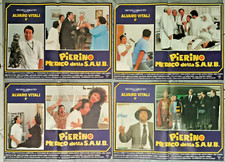 4 fotobuste poster PIERINO IL MEDICO DELLA SAUB alvaro vitali infermiere  ZA18