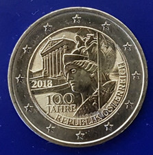 2 euro 2018 Austria 100 anni