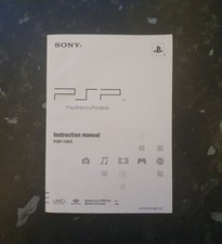 SONY: PSP - PLAYSTATION PORTATILE - ISTRUZIONI - MANUALE (PSP-1003)