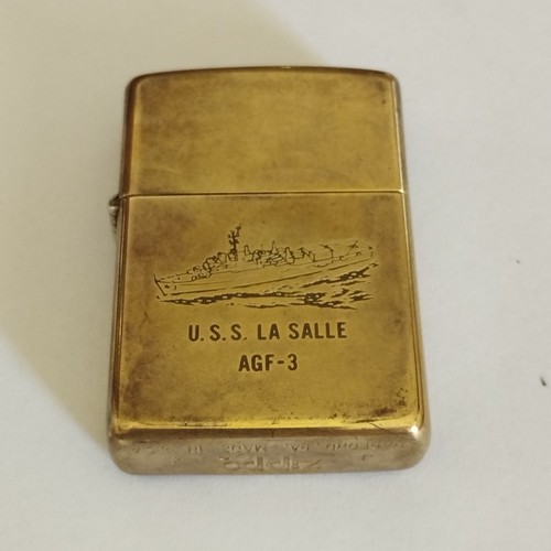1994 zippo lighter la - zippo, u.s.s.