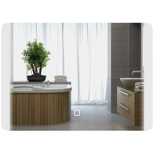 Homcom specchio bagno touch - specchio,