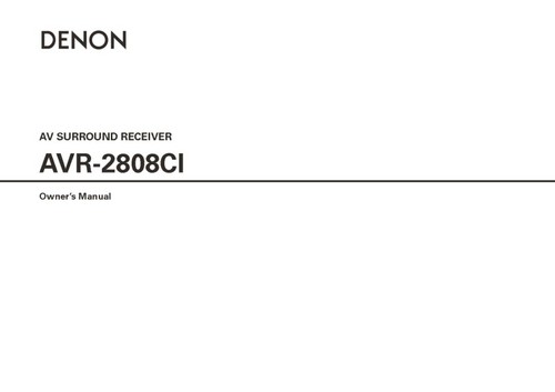Denon avr 2808ci - denon, av