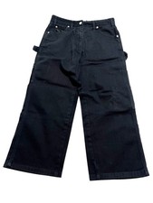 Jeans cropped Maison Margiela MM6 a vita alta colore nero