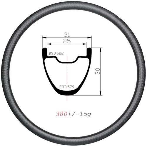 Cerchio carbonio tubeless