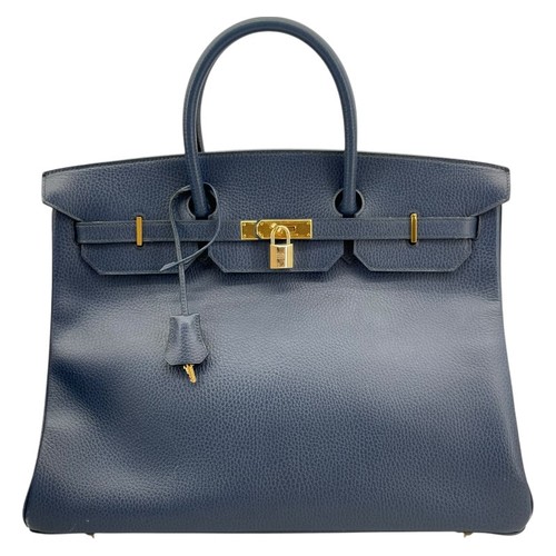 Hermes birkin blue ardennes - 40,