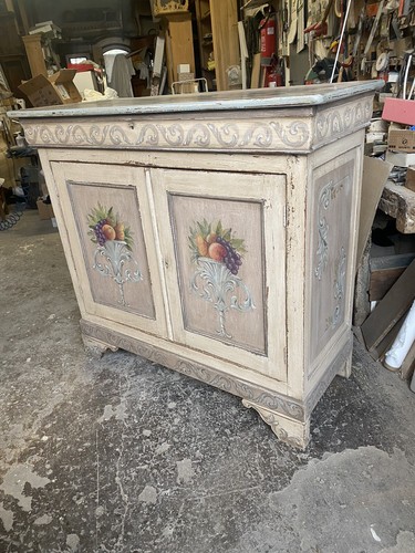 Credenza antica decorata - antica,
