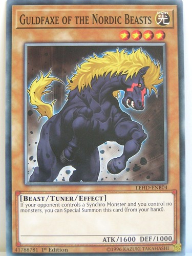 Yugioh 004 guldfaxe - yugioh,