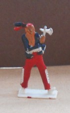 TORGANO SOLDATINI INDIANO N. 11 SEMIPIATTO PLASTICA CM. 5,5 