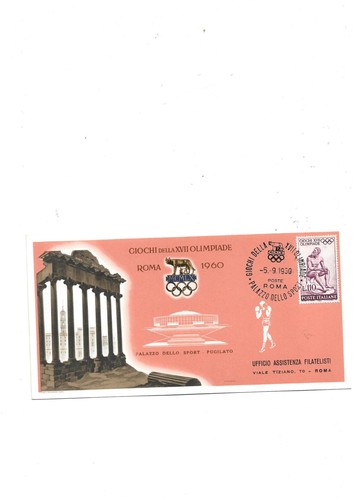 Olimpiadi roma 1960 cartolina - roma, ,cartolina
