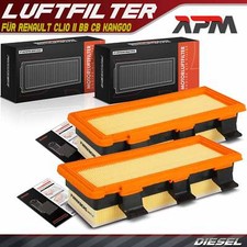 2x Inserto filtro aria per