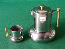 CAFFETTIERA LAVAZZA PRINCIPESSA 4 TZ + LATTIERA INOX 18/10 SERIE ORO. CY91