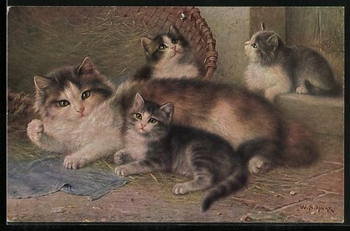 Cartolina artistica mamma