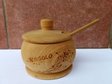 Zuccheriera o formaggiera piccola in legno