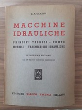 {VK02} - Cavalli - Macchine Idrauliche - Hoepli 1966