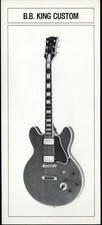 1981 Gibson BB King custodia foglio promozionale personalizzata caramelle