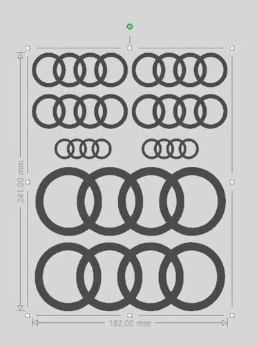 Kit stickers audi - ,