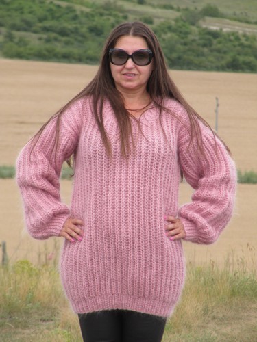 Maglione mohair lavorato - mohair,