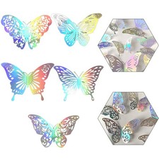 Farfalle Decorative 3D Multicolore per Ambientazioni Aula e Festa