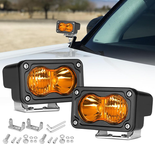 Faro led ambar pulgadas - led, 3