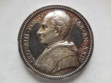 Vaticano medaglia argento Leone XIII anno XXIV