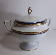 Zuppiera Porcellana ROYAL TETTAU Bavaria Cobalto Oro Unterglasur