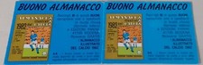N°2 buoni Almanacco Figurine Calciatori Panini 1981/82