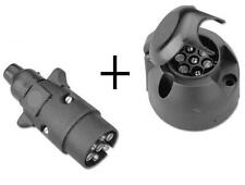 SPINA + PRESA 7 POLI RIMORCHIO CARRELLO AUTO CAMPER FURGONE UNIVERSALE