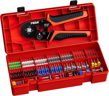 Set Pinza Crimpatrice per Puntalini Capicorda Da 0.08 a 10,0 Mm², Con 21 Tipi Di