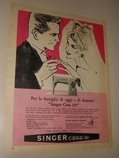 SINGER MACCHINA DA CUCIRE CASA 191=ANNI '50=PUBBLICITA=ADVERTISING=WERBUNG=568