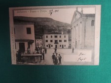 *L68*-ANTICA  CARTOLINA-VICENZA-BARBARANO -PIAZZA CHIESA  - VIAGG 1921 -VENETO
