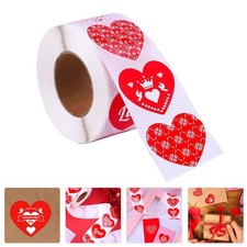 1 Rotolo Adesivi Sigillanti Modello Cuore Amore San Valentino Regalo Sticker