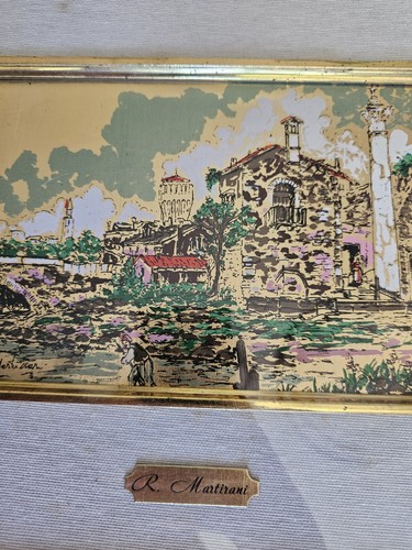 Coppia dipinti foglia oro - coppia,