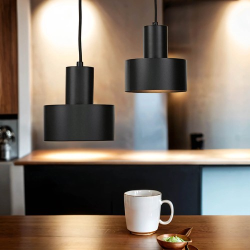 Lampada sospensione nera - sospensione, 2