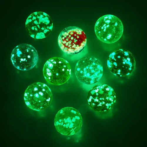 10pz palline vetro - vetro, luminose