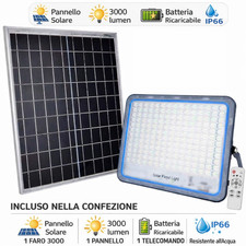 Faretto esterno con pannello - con,