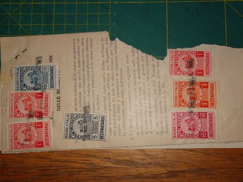 Storia postale marche bollo - da,