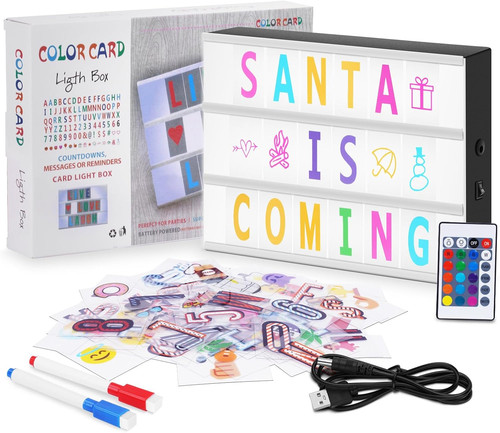 Light box nero con 115 - box, lettere