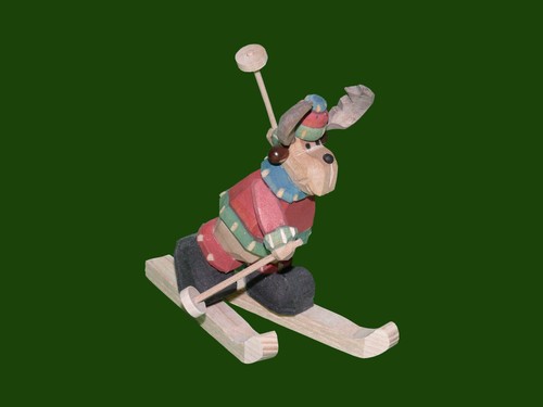 Figura legno alce - figura, di