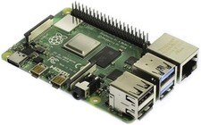 raspberry pi 4 model B, 1GB ram, Chassis in alluminio + scheda sd da 1 TB
